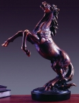 Bronze Finish Free Spirit Rearing Horse Sculpture