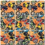 Classic Motorcycles Scramble Squares - FREE Shipping