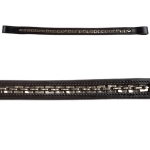 Collegiate Nickel Inset Square Link Browband
