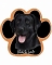 Dog Paw Mousepads - Labrador Black