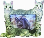 Dog Picture Frame - Silver Tabby (4x6)