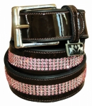 EQUINE COUTURE BLING LEATHER BELT - PATENT LEATHER