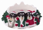 Holiday Candle Topper - Schnauzer