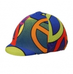 Peace Sign Spandex Helmet Cover Up