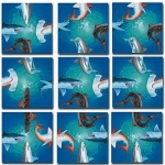 Sharks Scramble Squares - FREE Shipping