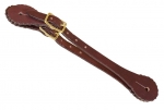 Tory Leather Concho Spur Strap Western with Brass Buckle