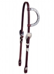 Tory Leather Motif Style Silver One Ear Headstall
