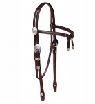 Tory Leather Oklahoma Silver Brow Knot Headstall