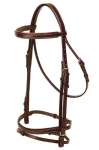 Tory Leather Padded Flash Bridle with Buckle Ends