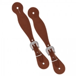 Weaver Leather Harness Leather Ladies' Spur Straps with Floral Hardware