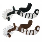 Weaver Leather Men's Spur with Engraved German Silver Trim
