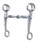Weaver Leather Tom Thumb Snaffle Bit, Stainless Steel