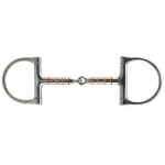 KORSTEEL COPPER AND STEEL ROLLERS DEE SNAFFLE Bit