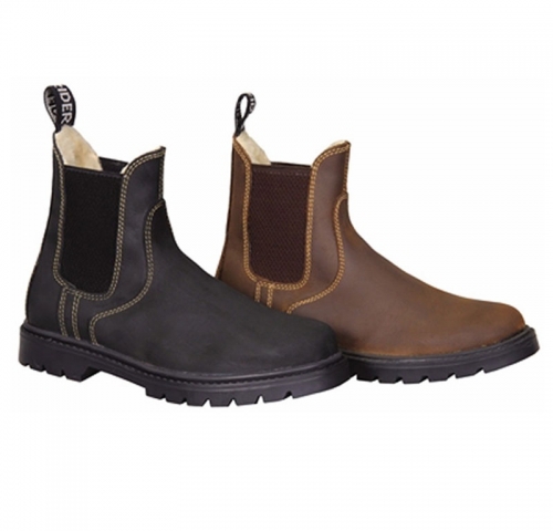 fleece lined paddock boots