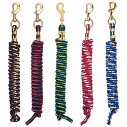 Lead rope with brass snap hook Elegance - PolyRopes